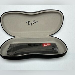 Ray-Ban Black and Gray Glasses Case